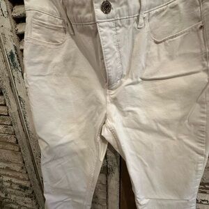 Women's White Straight Leg Jeans